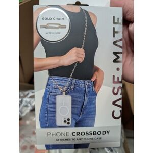 CASE MATE PHONE CROSSBODY GOLD CHAIN